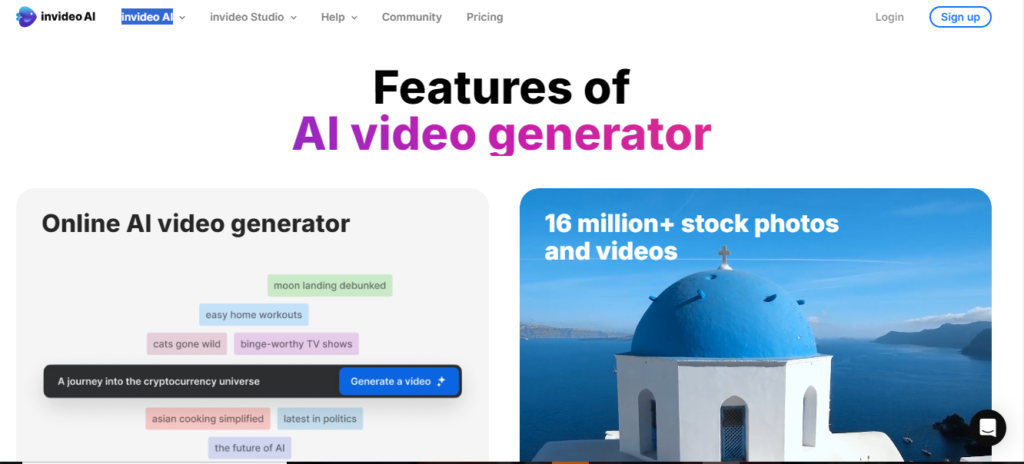 Key Features of InVideo AI